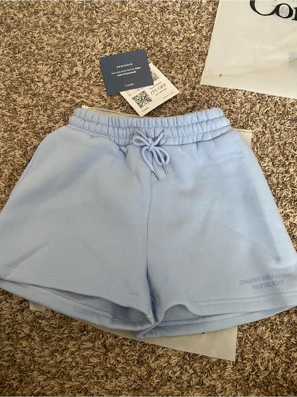 BRAND NEW Comfrt Pastel Collection Shorts - Limited Edition Periwinkle